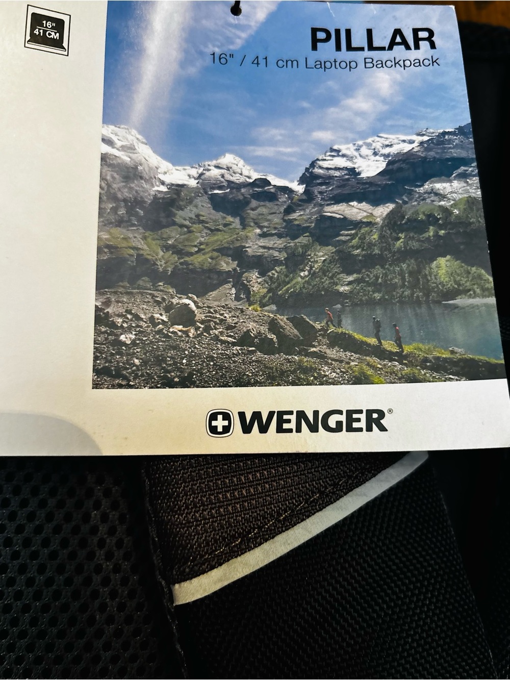 Wenger Pillar Black Laptop Backpack with Trolley Strap and Case base -NWT - Picture 9 of 11